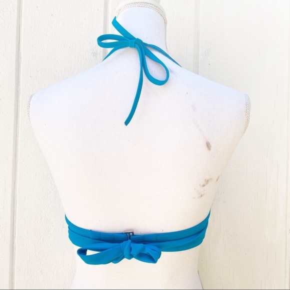 Victoria’s Secret 32C sea blue wrap around bikini top - Picture 2 of 6